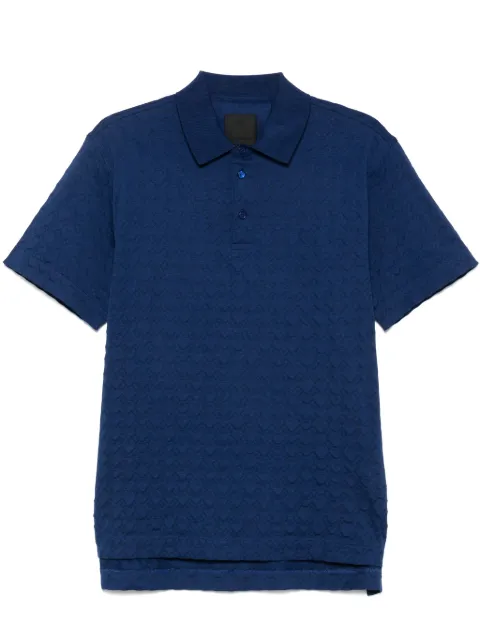 Givenchy monogram 72 jacquard polo shirt Blue BM71KR3YPA