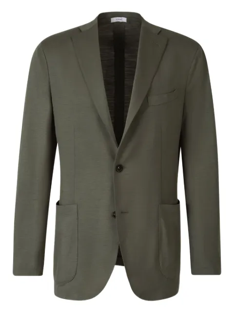 Boglioli wool single-breasted blazer Green N2902ESB4701