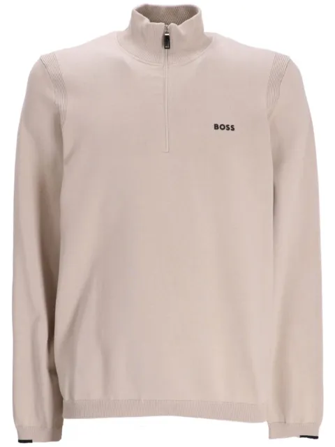 BOSS Ever-X_QZ SWEATER "BEIGE" Neutrals 50498518