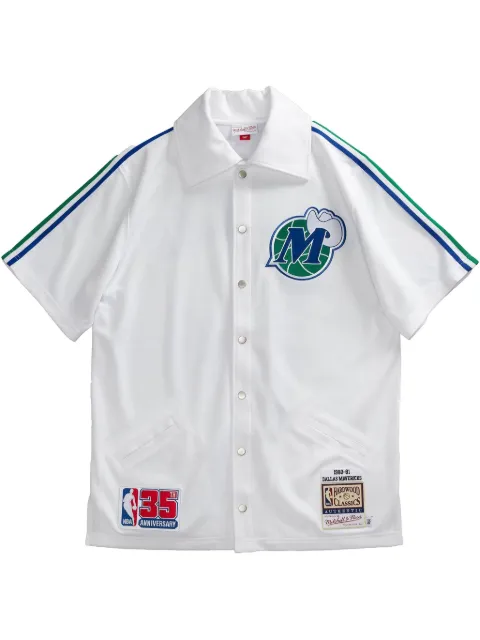 Mitchell & Ness 1980/81 Hardwood Classics Dallas Mavericks 35th Anniversary "White" authentic shooting shirt White ASSHSB19097DMAWHIT80