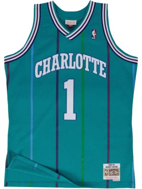 Mitchell & Ness NBA Authentic "Hornets 1992 Muggsy Bogues" jersey Green AJY4GS18069CHOTEAL92MBO
