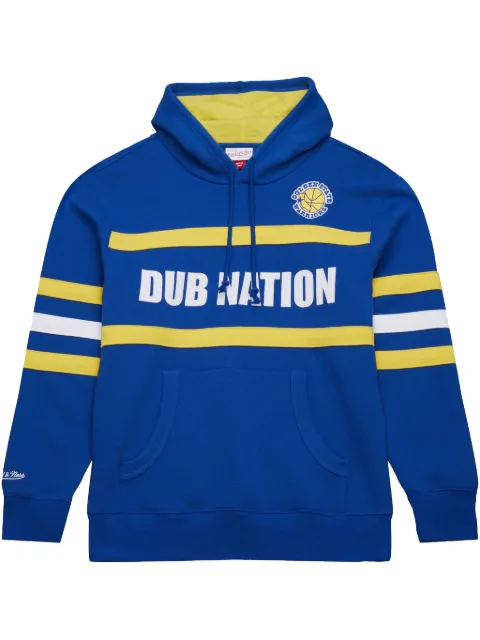 Mitchell & Ness Golden State Warriors head coach hoodie Blue TH8072GSWROYA