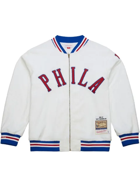 Mitchell & Ness NBA 76ers 1966 Wilt Chamberlain "Philadelphia 76ers" jacket White ASSH6326P7666WCMWHIT