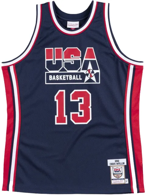 Mitchell & Ness 1992 Chris Mullin USA Basketball Authentic Player jersey Blue AJY4GS18417USANAVY92CMU