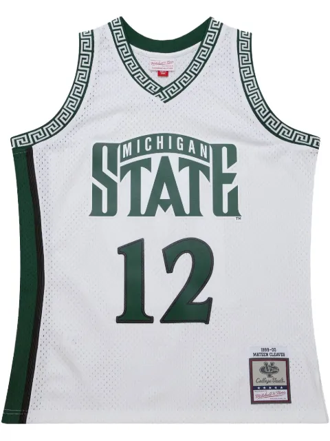 Mitchell & Ness 1999/00 Mateen Cleaves Michigan State Spartans swingman replica jersey White SMJY7634MSU99MTC