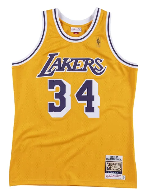 Mitchell & Ness Lakers 1996 Shaquille O'Neal jersey Yellow AJY4AC18066LALLTGD96SON