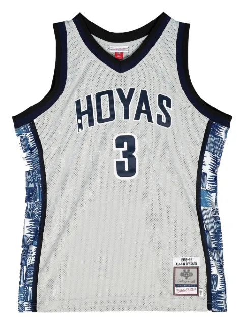 Mitchell & Ness NCAA Georgetown 1995 Allen Iverson jersey Grey AJY51169GTW95AIVCHRM