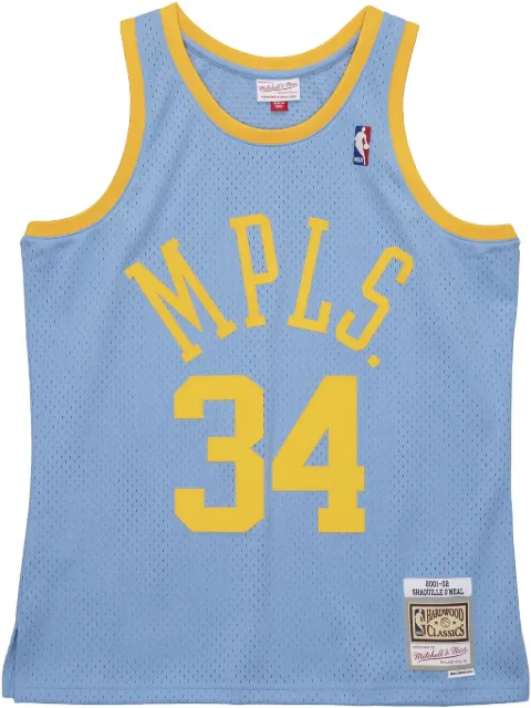 Mitchell & Ness 2001/02 Shaquille O'Neal Los Angeles Lakers Authentic Player jersey Blue AJY41122LAL01SONCLBL