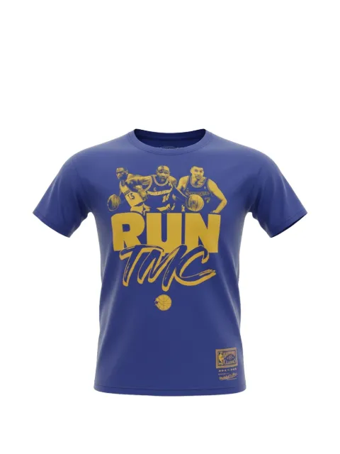 Mitchell & Ness NBA Golden State Warriors Hardwood Classis T-shirt Blue BMTRTD18172GSWROYA
