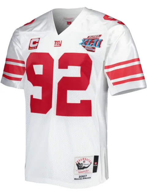 Mitchell & Ness 2007 Michael Strahan New York Giants Super Bowl XLII Authentic jersey White AJY65064NYG07MSTWHIT