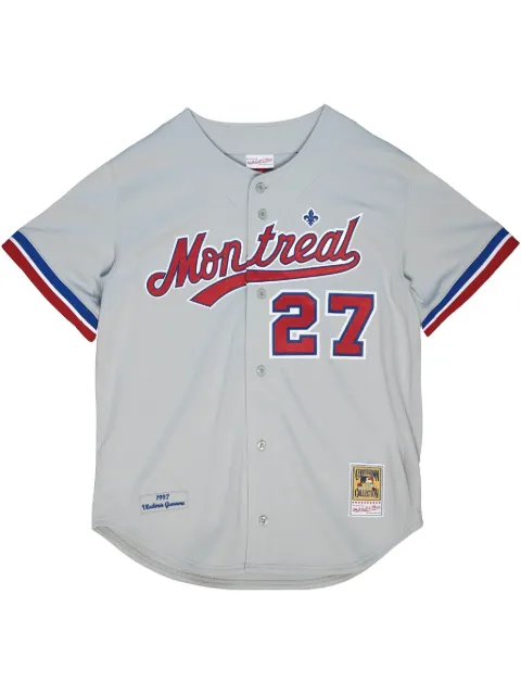Mitchell & Ness MLB Montreal Expos Cooperstown "Grey/Red" authentic jersey Grey AJY13366MEX97VGUCHRM
