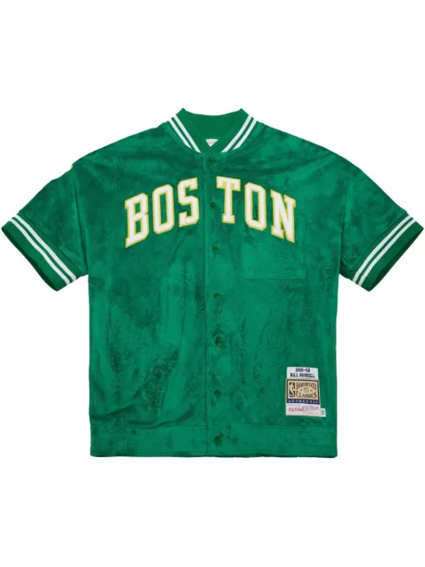 Mitchell & Ness Boston Celtics 1959/60 Bill Russell shooting shirt Green ASSH6327BCE59BRSKYGN