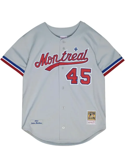 Mitchell & Ness MLB Montreal Expos Cooperstown "Grey/Red" authentic jersey Grey AJ13367MEX97PARCHRM