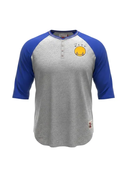 Mitchell & Ness NBA Golden State Warriors henley-neck T-shirt Grey BA25FRGSWGCQV