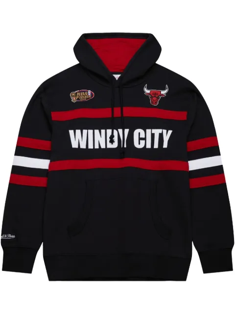 Mitchell & Ness NBA Head Coach Vintage Logo Bulls "Black" hoodie Black TH8072CBUBLCK