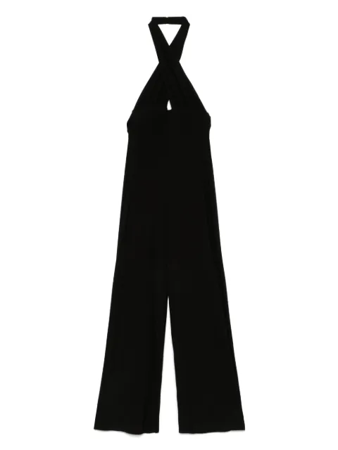Norma Kamali halterneck jumpsuit Black KK225JPLQ38001