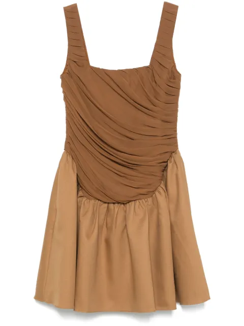 Abadia Kaya mini dress Brown AB100139BRN