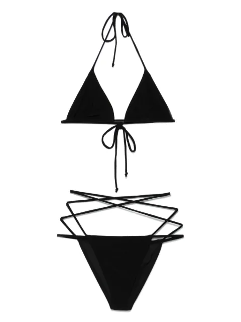 Norma Kamali criss-cross bikini Black KK125WPLO64001