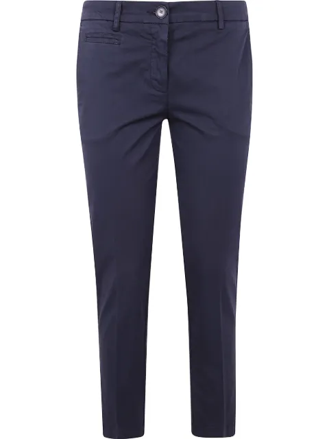 TWINSET logo-plaque trousers Blue 251TP2684
