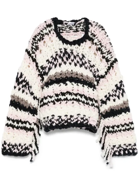 GANNI hand-knit sweater White K2352