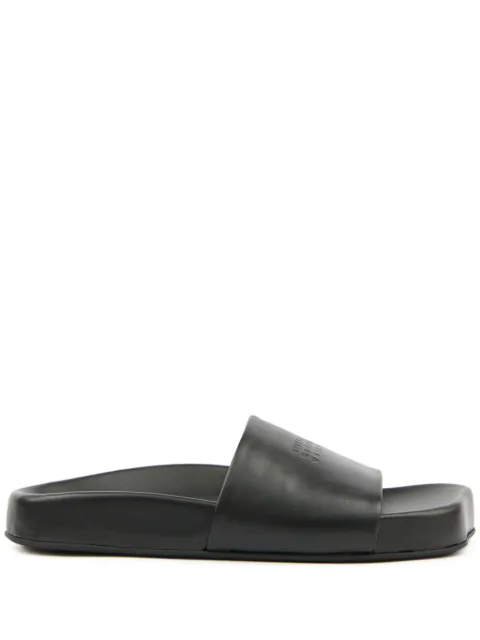 MM6 Maison Margiela numbers-motif slides Black S66WP0111P3628