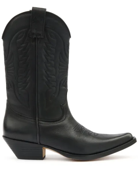 MM6 Maison Margiela Western-style panelled boots Black S66WW0093P8298