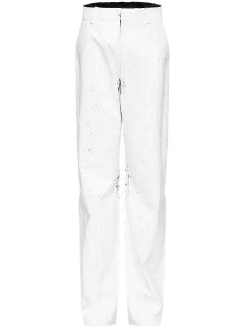 MM6 Maison Margiela coated trousers White S62KB0224M35437