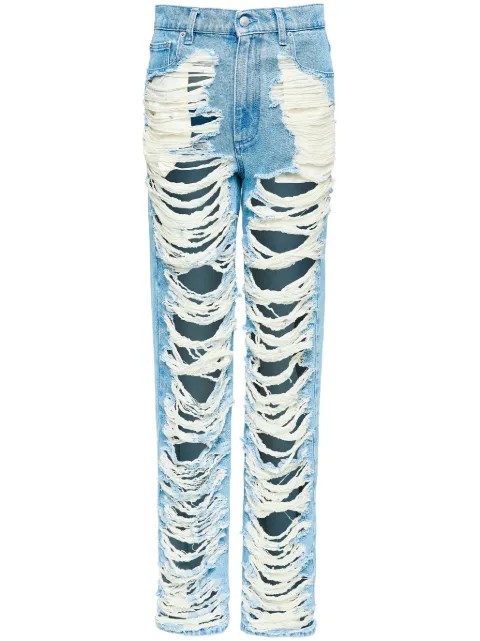 MM6 Maison Margiela ripped jeans Blue S62LB0199M30018