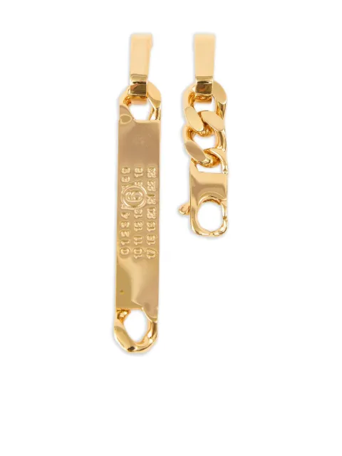 MM6 Maison Margiela numbers-motif drop earrings Gold SM6VG0099P8371