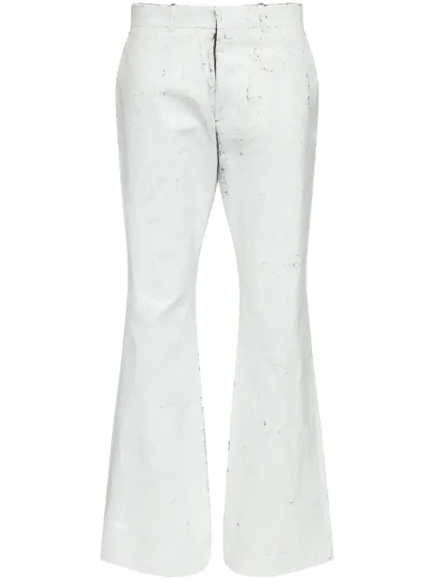 MM6 Maison Margiela coated trousers White SH2KA0026M35437