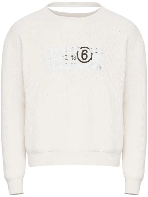 MM6 Maison Margiela crew-neck sweatshirt White SH2HL0022M13124