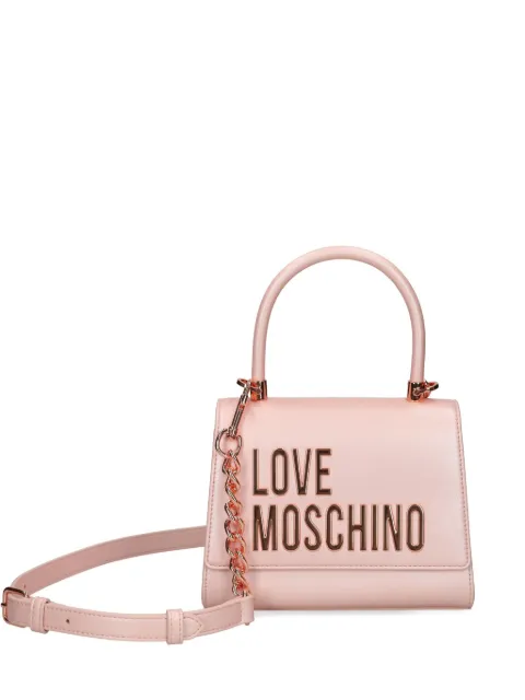 Love Moschino logo-lettering tote bag Pink JC4024PP1MKD1
