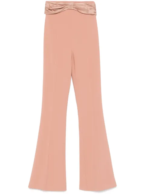 Elisabetta Franchi bow-detailing trousers Neutrals PA08551E2