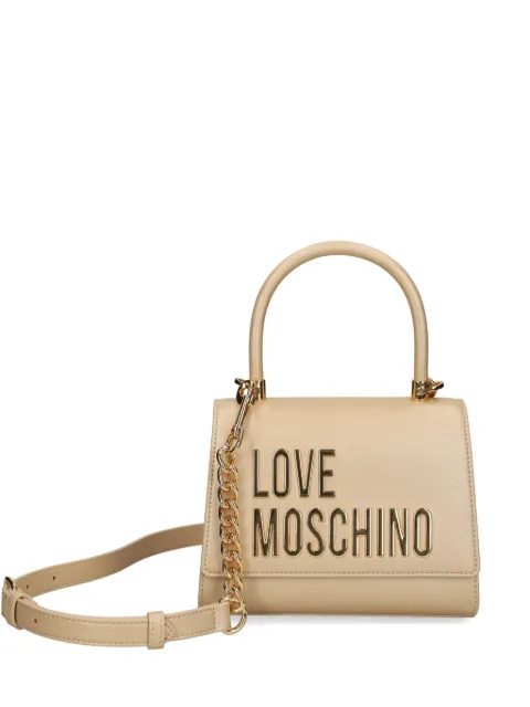 Love Moschino logo-lettering tote bag Gold JC4024PP1MKD1