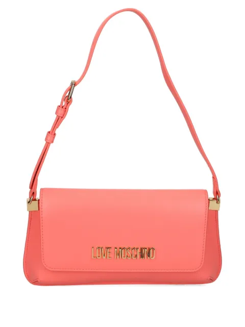 Love Moschino logo-lettering shoulder bag Red JC4058PP1MLO0