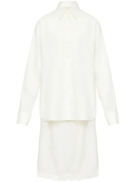 MM6 Maison Margiela midi shirt dress Neutrals S62DD0044MTN076