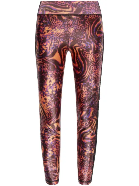 Versace Jeans Couture animal-print leggings Orange 78HAC114JS438