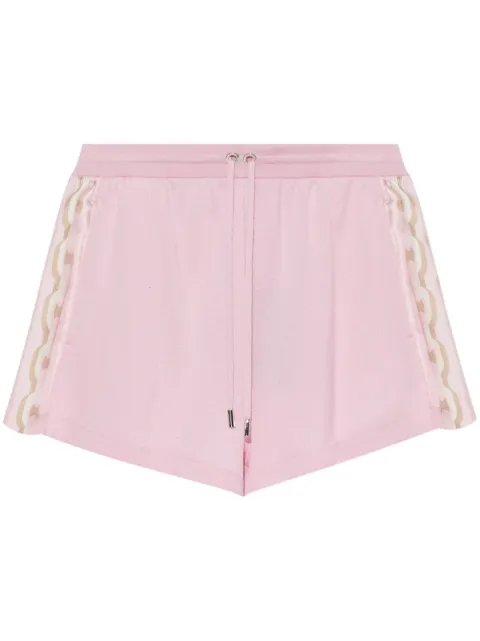 Versace chain-link detail shorts Pink 10185961A12712