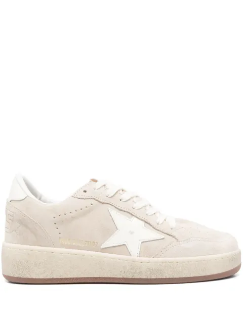 Golden Goose Ball Star in beige suede with white leather star and heel tab sneakers Neutrals GWF00804F006967