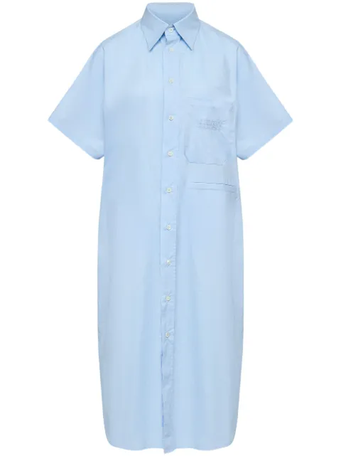 MM6 Maison Margiela cotton shirt dress Blue S62DG0051M35256