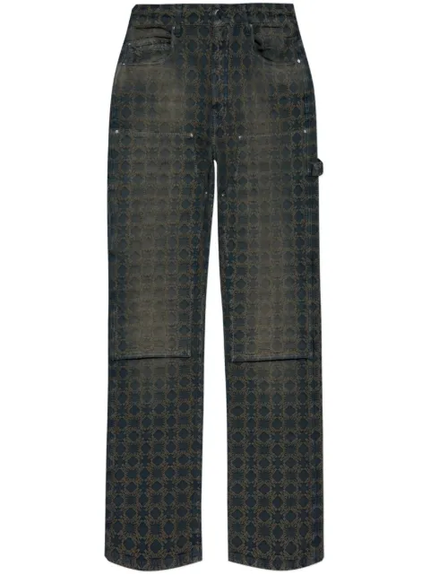 AMIRI Ma Quad jacquard carpenter jeans Blue AMDNGH1064