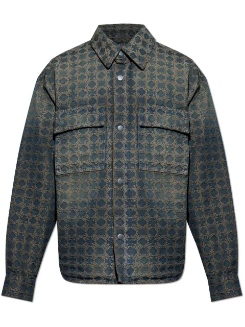 AMIRI MA Quad jacquard denim jacket Blue AMDNOS1010