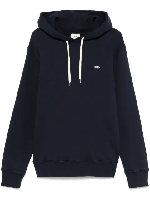 Autry logo-embroidered hoodie Blue HOPMA2JB