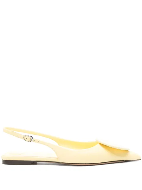 Jacquemus Duelo slingback pumps Yellow 241FO0773164