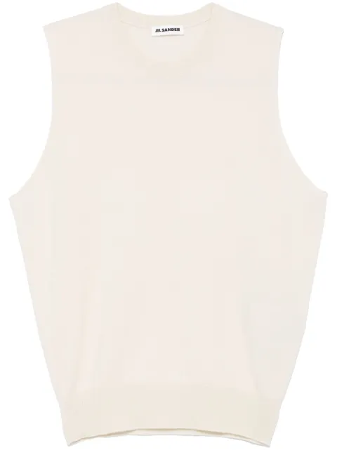 Jil Sander knitted tank top Neutrals J02GP0017J13201