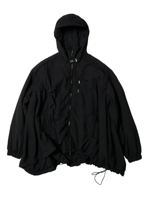 Doublet goggle-detail hooded jacket Black 25SS09BL212