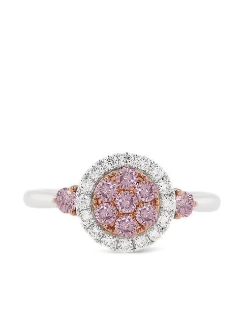 HYT Jewelry 18K white gold diamond engagement ring Silver R791HR