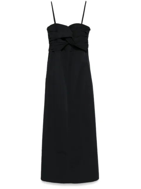 Jil Sander twist-detail maxi dress Black J02CT0439J45266