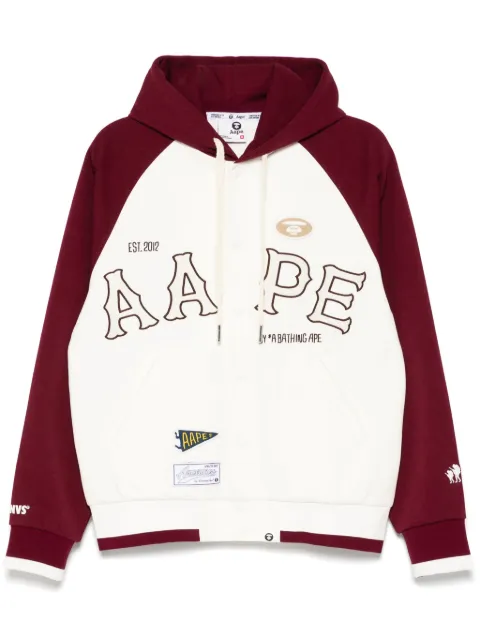 AAPE BY *A BATHING APE® patched jacket White ASWC323XXO