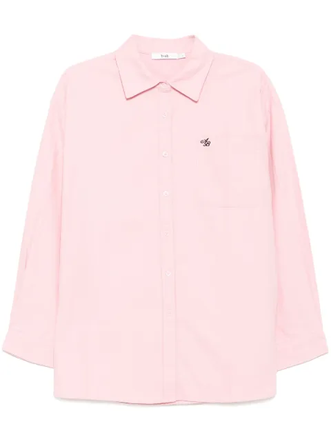 b+ab logo-embroidered long-sleeves shirt Pink 5S110AI
